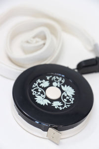 Black with White Flower