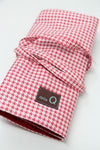 Della Q double interchangeable needle case with multiple compartments, designed for organizing knitting needles and accessories.