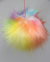 Faux Fur Pom Poms (Snap Or Tie)