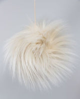 Faux Fur Pom Poms (Snap Or Tie)