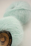 Galler Yarn Belangor French Angora yarn in mint green, soft and fluffy angora fiber for knitting and crafting.
