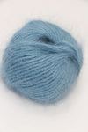 Galler Yarn Belangor French Angora yarn in marine blue, showcasing soft, thick angora fiber for knitting or crochet projects.