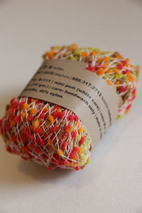 Neon Green Orange Pom (W4)
