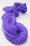 Jade Sapphire Sylph Victorian Violet linen and cashmere yarn spool showcasing soft purple fiber for knitting or weaving projects.