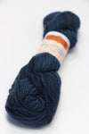 Jade Sapphire Cashmere Zageo 6 Ply Cashmere Yarn in deep denim blue, showcasing soft, luxurious yarn fibers.