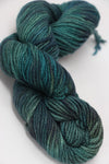 Green Jade Sapphire Zageo 6 Ply Cashmere Yarn shown in a close-up, highlighting its soft texture and luxurious cashmere quality.