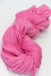 Pink Jade Sapphire Zageo 6 Ply Cashmere Yarn shown in close-up, highlighting soft texture and fine details of the luxury cashmere fiber.