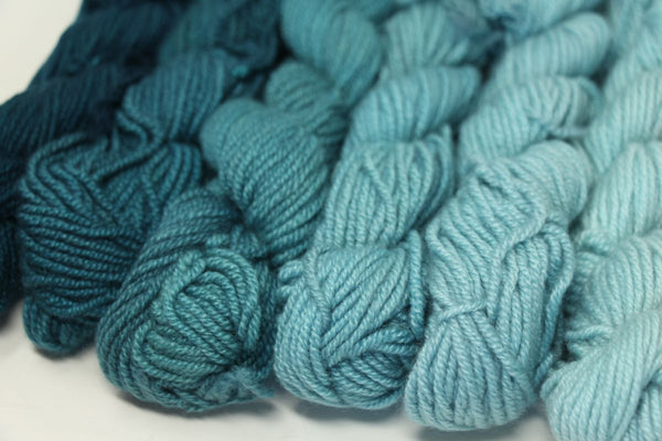 Jade Sapphire | Mini Ombre Kits | 6 Ply Zageo Cashmere
