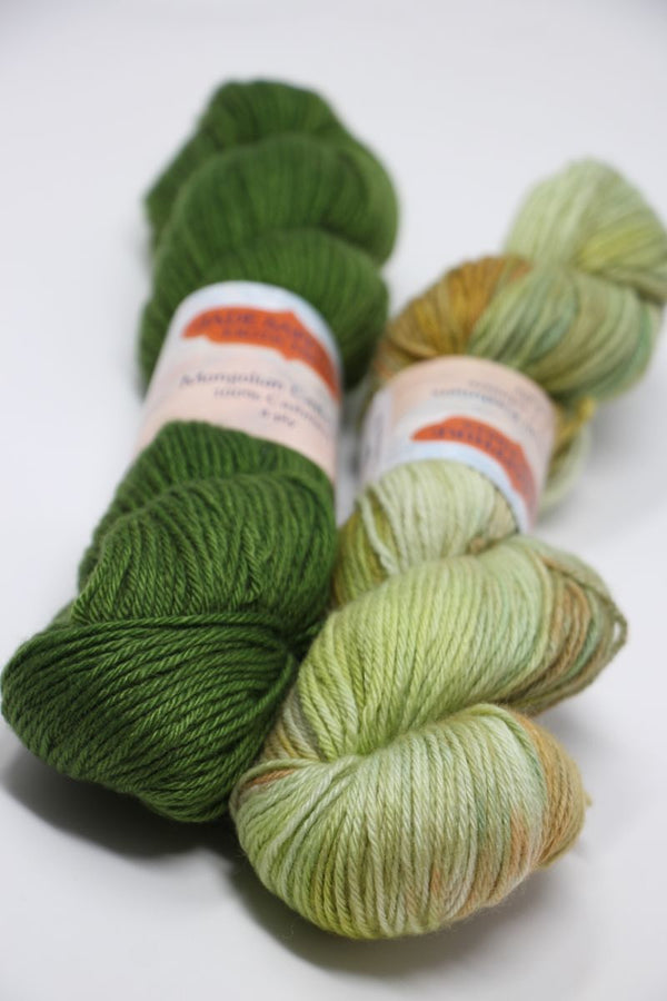 Jade Sapphire | Groovy Shawl Kit | 4 Ply Cashmere | 2 Skein Kit