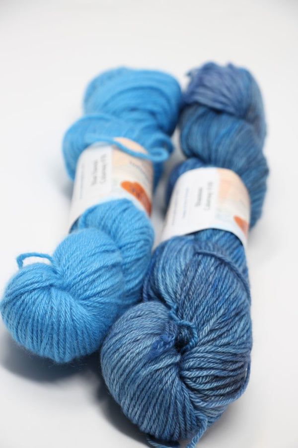 Jade Sapphire | Groovy Shawl Kit | 4 Ply Cashmere | 2 Skein Kit