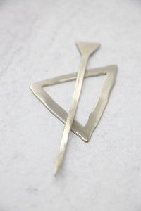 Mid Century Modern Triangle Shawl Pin (SP79)