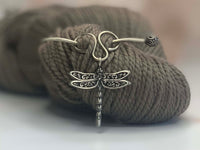 Filagree Dragonfly Charm Shawl Pin (SP85-CRM1)