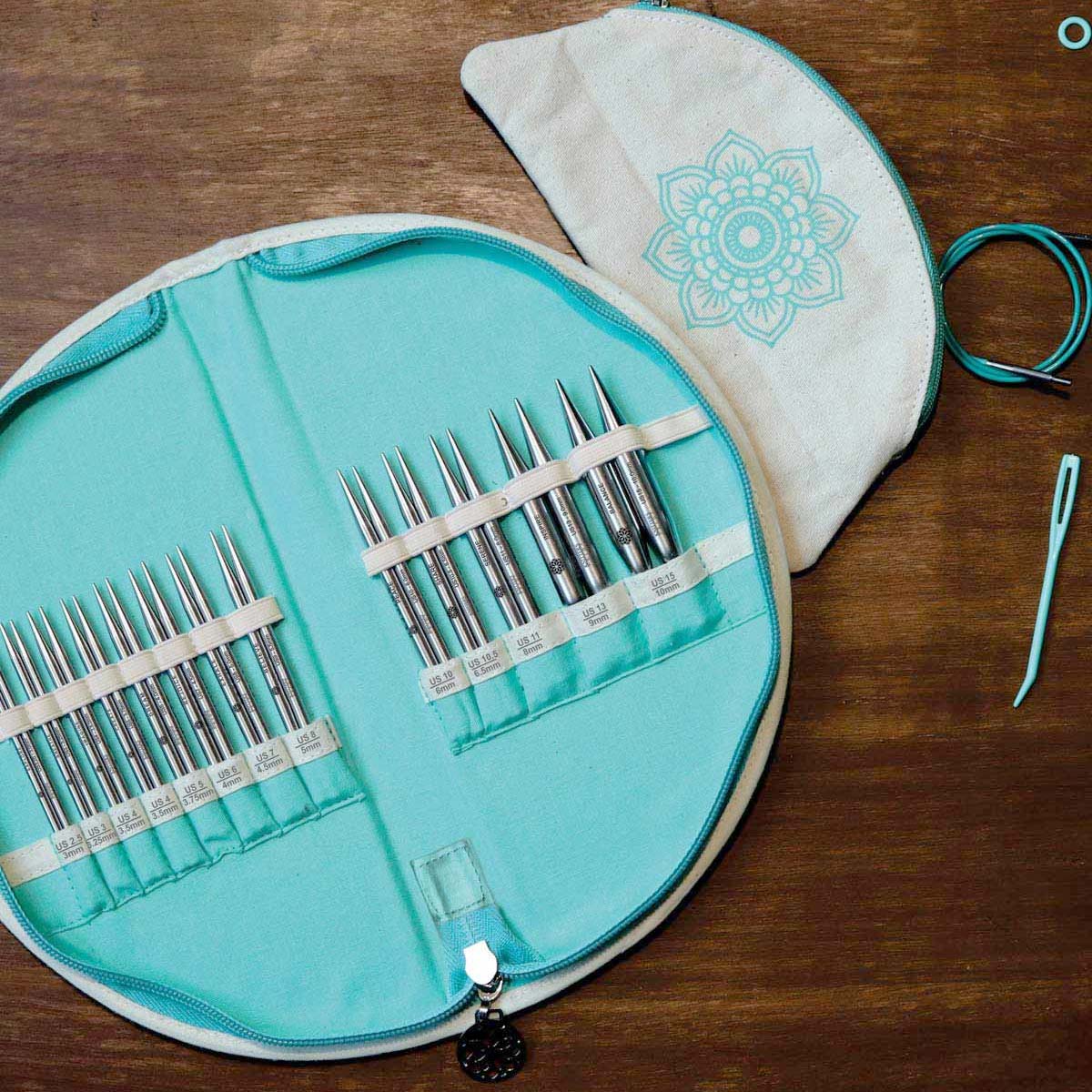 KnitPro (Knitters Pride) | Mindful Collection | 4" Interchangeable Lace Needle Set | Warmth