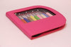 KnitPro Knitters Pride Waves crochet hook set with colorful pink and purple knitting needles and hooks on a white background.