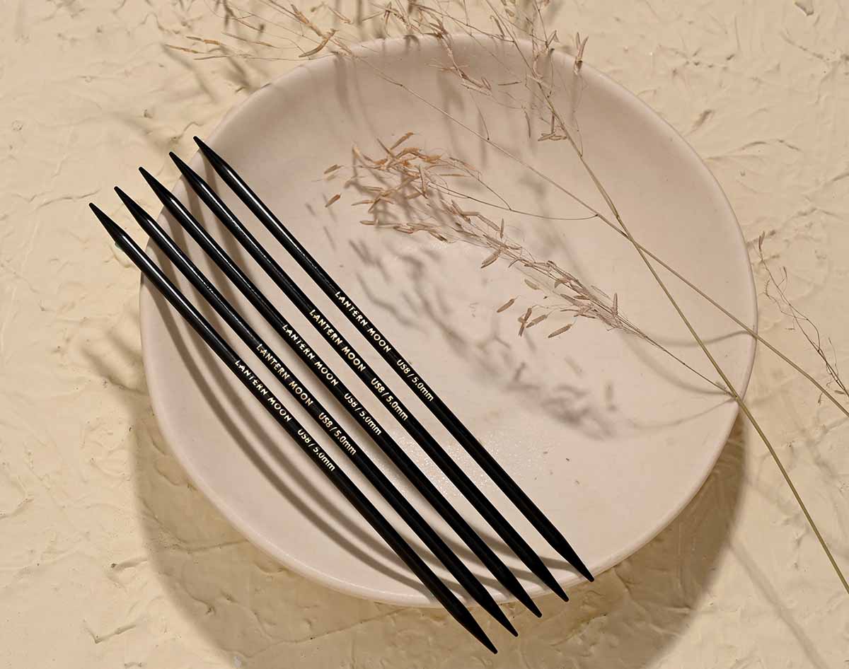 Lantern Moon | Double Point Ebony Needles