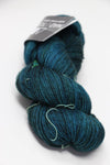 Madelinetosh Tosh DK yarn in Cousteau colorway, soft wool-dk weight with vibrant blue and green tones, ideal for knitting projects.