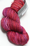 Madelinetosh Tosh DK yarn in Cactus Flower color, soft and vibrant wool yarn skein for knitting or crochet projects.