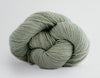 Madelinetosh Tosh DK yarn in Silverleaf color, soft wool and silk blend, showcasing the vibrant, variegated knitting yarn.