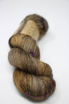 Soft, multicolored Madelinetosh Tosh DK yarn in Badlands colorway, showcasing its rich, variegated shades and smooth texture.