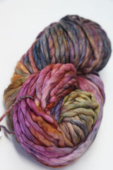 Malabrigo Rasta Merino Wool Yarn in Piedras with vibrant, thick, and soft colorful fiber strands for knitting or crochet projects.