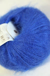 Rowan Kidsilk Haze yarn in royal blue, soft and lightweight, perfect for knitting and crocheting delicate, luxurious garments.