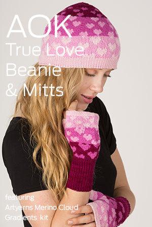 AOK Knitkit - True Love Beanie & Mitts - fabyarns