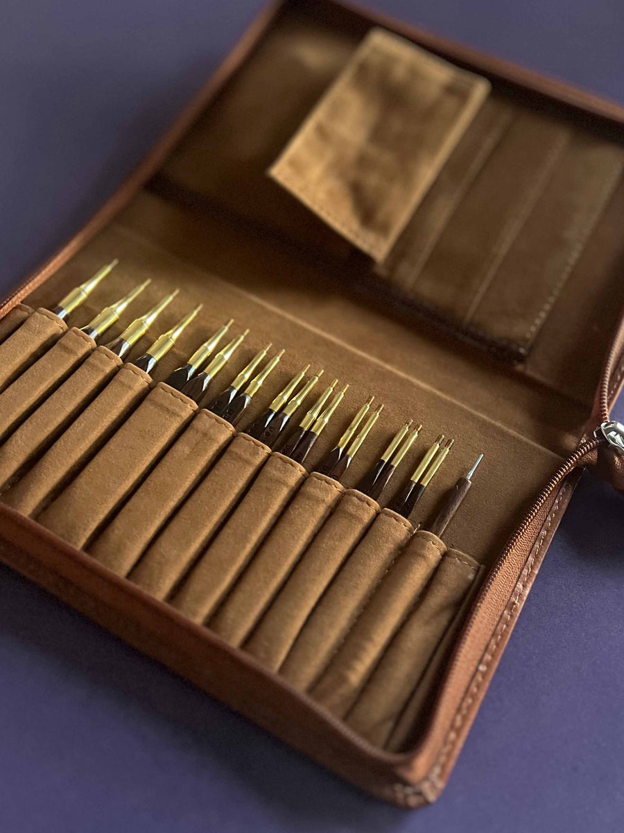 ZEN Interchangeable Needle Set Squared Rosewood (5" Tip) fabyarns