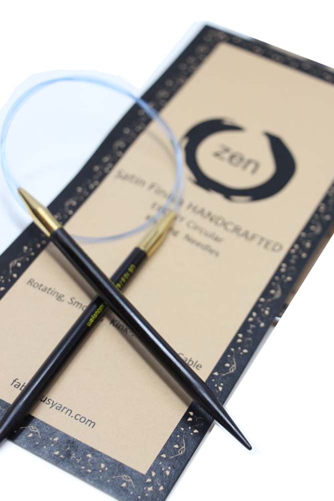 ZEN Ebony Circular Knitting Needles - 16 Inch Length