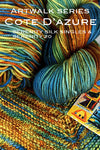 Zen Yarn Garden Serenity 20 fingering weight yarn in vibrant colors, displayed in a close-up shot showcasing its soft texture.