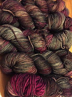 Marooned Zen Yarn Garden Serenity 20 fingering weight yarn, soft and vibrant hand-dyed fiber for knitting and crochet projects.