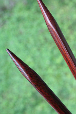 ZEN© Knitting Needles - Triangular Single Point Rosewood Knitting Needles